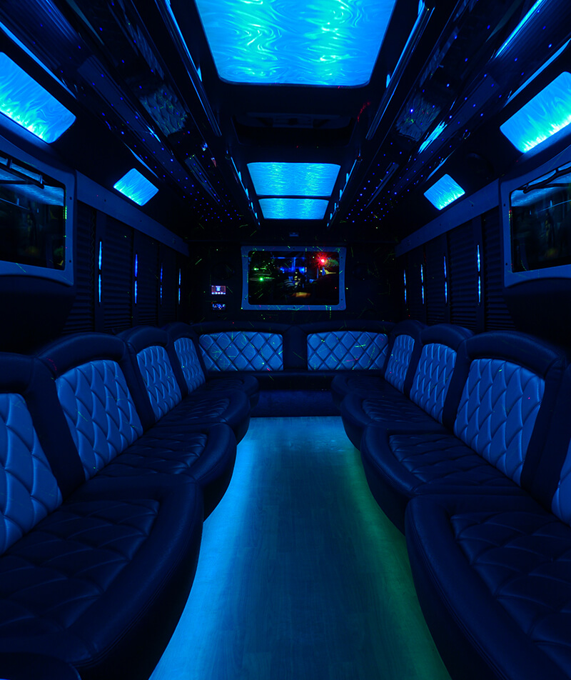 hardwood floors on party bus