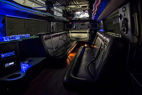 beverage coolers on limo