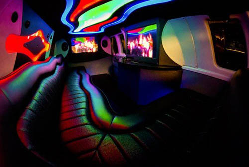 Party bus plush seating